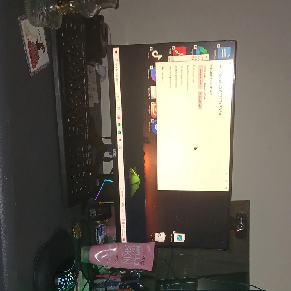 Dell Monitor with Black and Gray Design